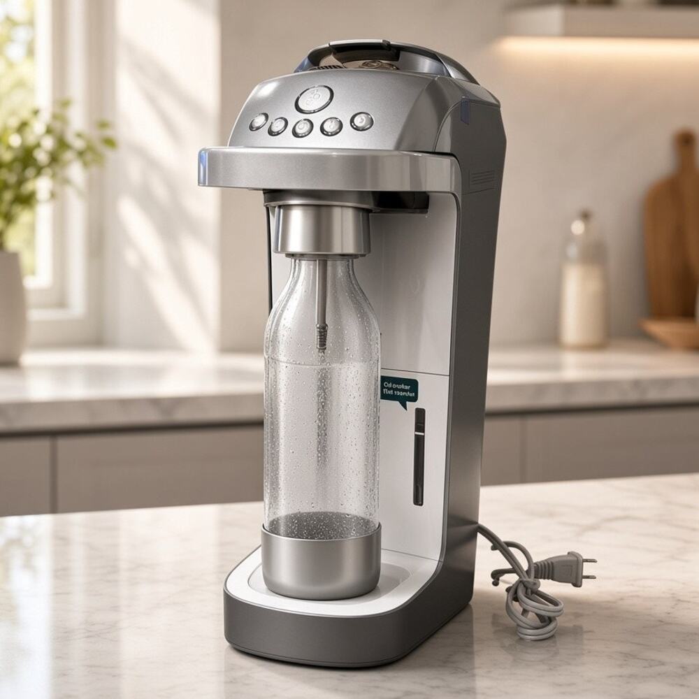 Spärkel BOI-03-001 Silver Soda Maker No CO2 Tank 5 Levels Open Box